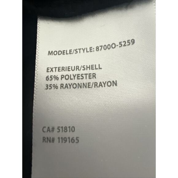 TRIBAL Womens Textured Wrap Front Top Medium Black Jersey Knit - Picture 6 of 6